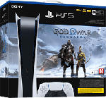MediaMarkt PlayStation 5 Digital Edition + God of War Ragnarök Bundle - Spielekonsole - Weiss/Schwarz