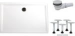 Hornbach Extraflaches Rechteck-Duschwannen-Set Schulte ExpressPlus EP208016 160x80x3,5 cm weiß