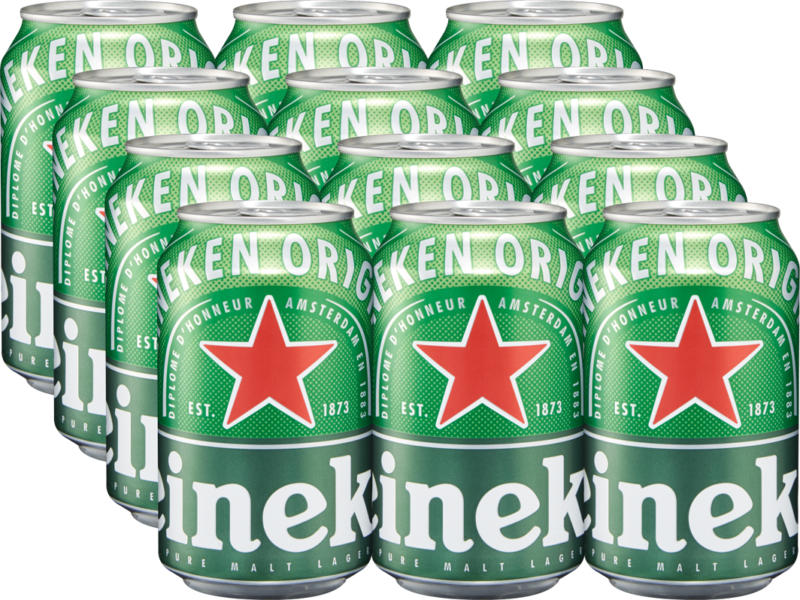 Birra Premium Heineken , 12 x 33 cl