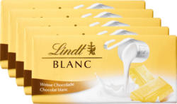 Lindt Tafelschokolade Weiss, 5 x 100 g