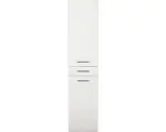 Hornbach Hochschrank Marlin 3400 Basic mit 2 Türen 178,7x40x34,8 cm weiß glänzend/weiß matt