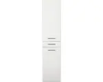 Hornbach Hochschrank Marlin 3400 Basic 178,7x40x34,8 cm weiß glänzend/weiß matt