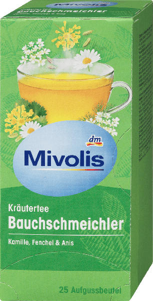 Mivolis Kräutertee, Bauchschmeichler Tee (25 x 1,8g)