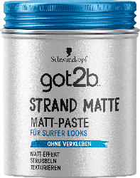 Schwarzkopf got2b Strand Matte Matt-Paste für Surfer Looks