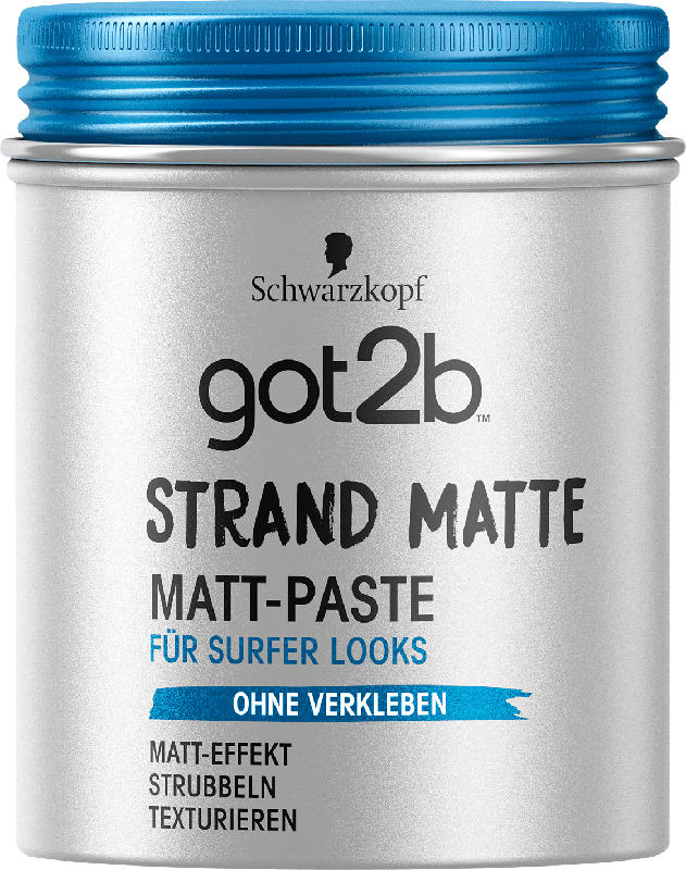 Schwarzkopf got2b Strand Matte Matt-Paste für Surfer Looks