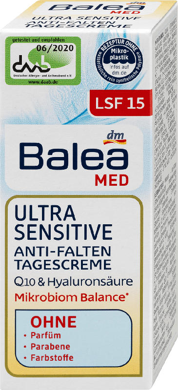 Balea MED Ultra Sensitive Anti-Falten Tagescreme