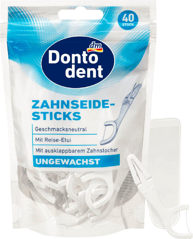 Dontodent Zahnseide-Sticks ungewachst