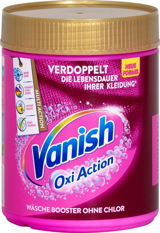 Vanish Oxi Action Wäsche Booster Fleckentferner Pulver