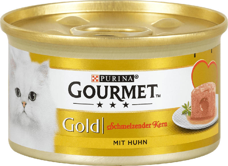Purina Gourmet Gold Katzenfutter schmelzender Kern mit Huhn