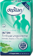 dm drogerie markt depilan ladies+men Intim Enthaarungscreme + Pflegecreme
