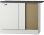 Hornbach Eckunterschrank Optifit Lagos weiß glänzend 100x84,8x60 cm mit Drehtür