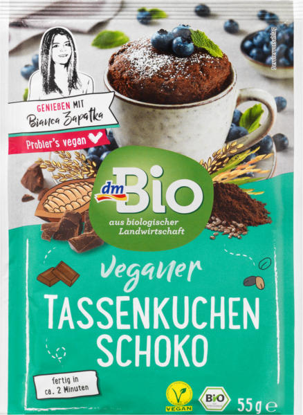 dmBio veganer Tassenkuchen Schoko
