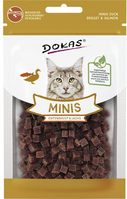 Katzensnack DOKAS Minis Entenbrust & Lachs 30 g