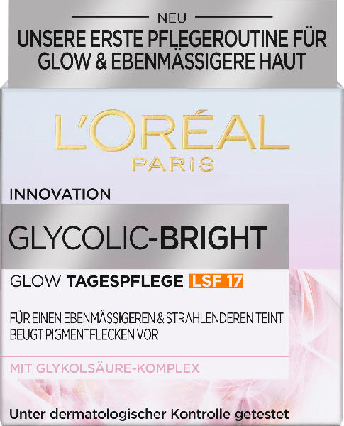L'Oréal Skin Expert/Paris Tagescreme Glycolic Bright LSF 17