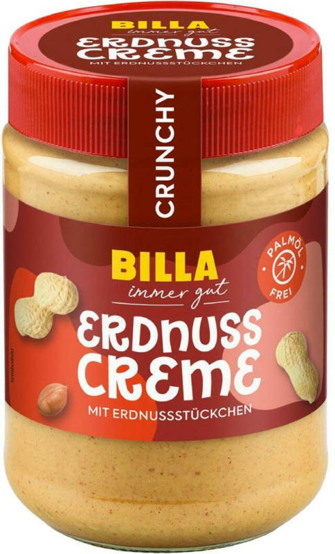 BILLA Erdnusscreme Crunchy