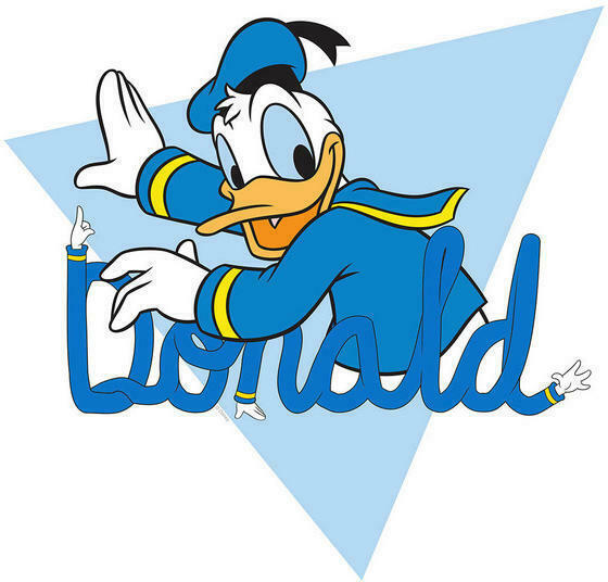 Komar Wandbild Donald Duck Triangle Disney B/L ca. 40x50 cm für nur 18