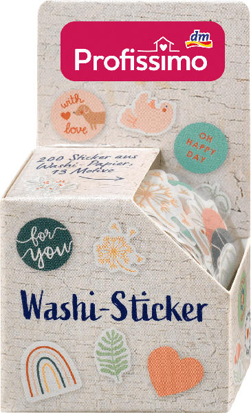 Profissimo Washi-Sticker, 13 Motive