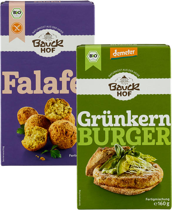 Bio-Falafeloder -Burger- Fertigmischung