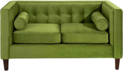 Zweisitzer-Sofa in Velours Olivgrün