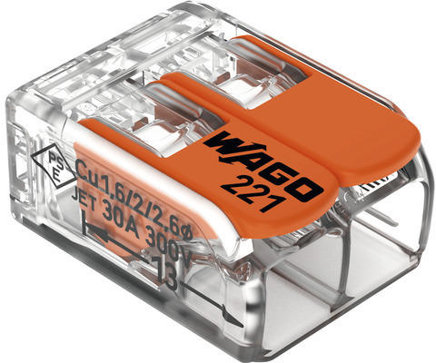 Wago 221-612 COMPACT Verbindungsklemme 0,5-6mm² 10 Stück