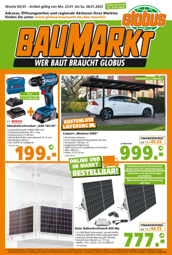Globus Baumarkt ≫ Filialen und Öffnungszeiten in Kulmbach Handelsangebote