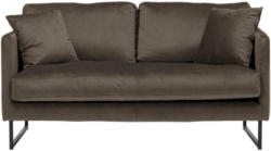 Zweisitzer-Sofa in Samt Braun