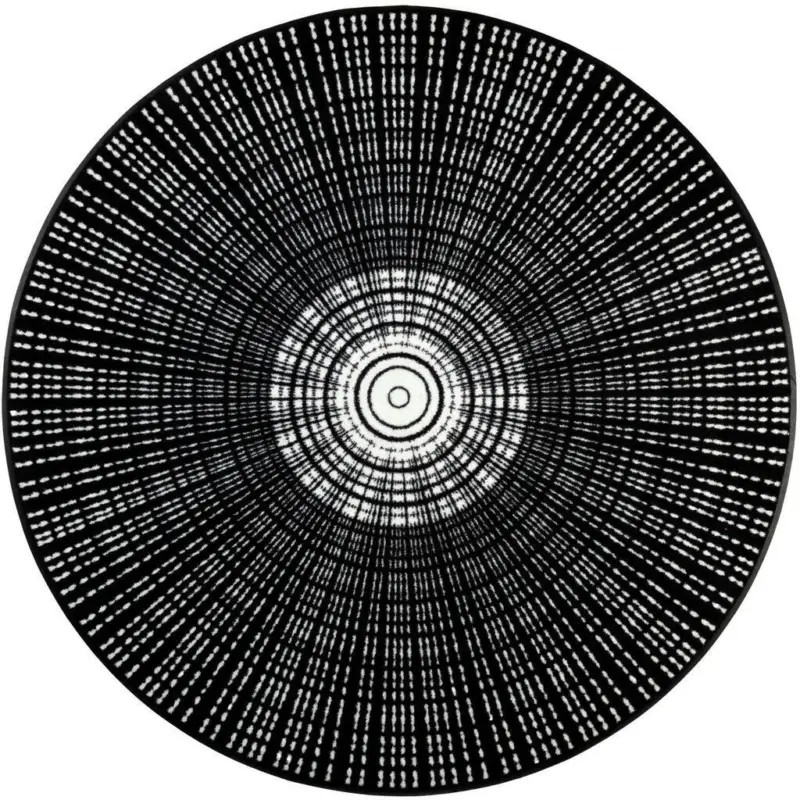 Flachwebeteppich Cascara black