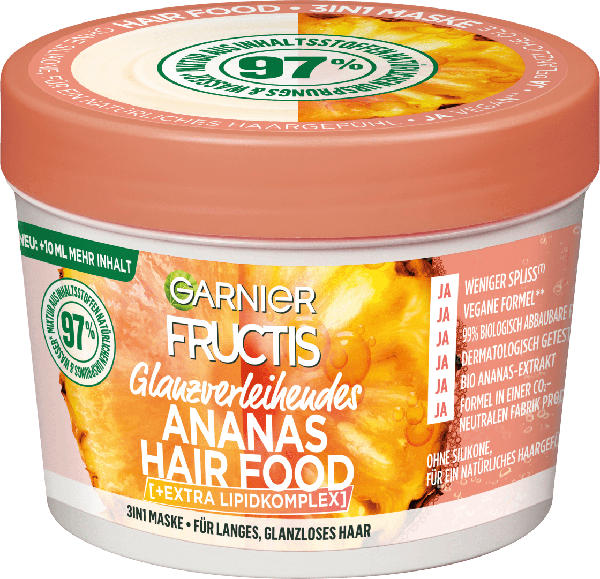 Fructis Haarkur Ananas Hair Food 3in1 Maske