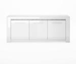 Möbelix Sideboard B: 220 cm Pegase Grau/Weiß