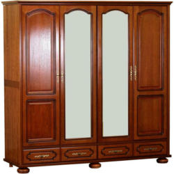 Drehtürenschrank Teilmassiv 197 cm Berry Oak, Wildeiche