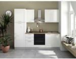 Möbelix Küchenzeile Badia mit Geräten 245 cm Weiß