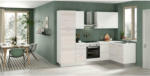 Möbelix Einbauküche Eckküche Möbelix Calliope mit Geräte 270x165 cm Weiß