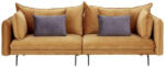 Möbelix Big Sofa Sing mit Kissen B: 261 cm Honigfarben Samt