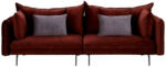 Möbelix Big Sofa Sing mit Kissen B: 262 cm Weinrot Samt