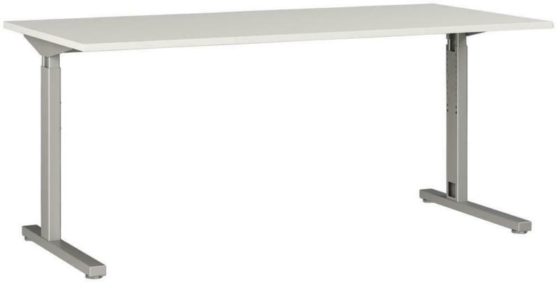 Schreibtisch B 180 H 70 cm Gw-Profi, Grau/Silberfarben