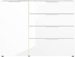 Sideboard mit Glas B: 134 cm Gw-Oakland Weiß