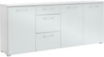 Möbelix Sideboard mit Glas B: 194 cm Weiß