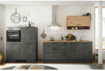 Möbelix Küchenzeile Toronto ohne Geräte 203 + 123 cm Anthrazit