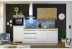 Möbelix Einbauküche Küchenblock Möbelix Noah Weiß/ Eiche mit E-Geräten