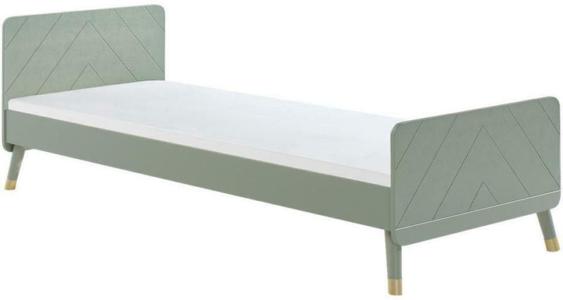 Bett mit Lattenrost 90x200 cm Billy Olivgrün