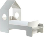 Möbelix Kinderbett mit Bank 70x140 cm Casami Weiß