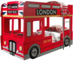 Möbelix Autobett London Bus Rot 90x200cm