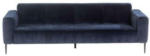Möbelix 3-Sitzer-Sofa Nobility Rücken Echt Blau