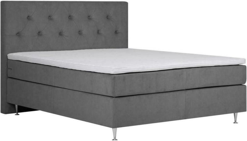 Boxspringbett mit Topper + Matratze 160x200 cm Paula