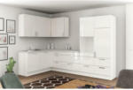 Möbelix Einbauküche Eckküche Möbelix Ip4050 ohne Geräte 185x320 cm Weiß