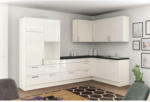 Möbelix Einbauküche Eckküche Möbelix Ip4050 ohne Geräte 320x185 cm Magnolie