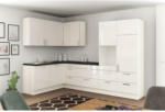 Möbelix Einbauküche Eckküche Möbelix Ip4050 ohne Geräte 185x320 cm Magnolie