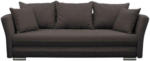 Möbelix 2-Sitzer-Sofa mit Schlaffunkt. Modi und Bettkasten Braun