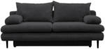 Möbelix 2-Sitzer-Sofa mit Schlaffunkt. Fiore und Bettkasten Grau