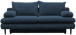 Möbelix 2-Sitzer-Sofa mit Schlaffunkt. Fiore und Bettkasten Blau